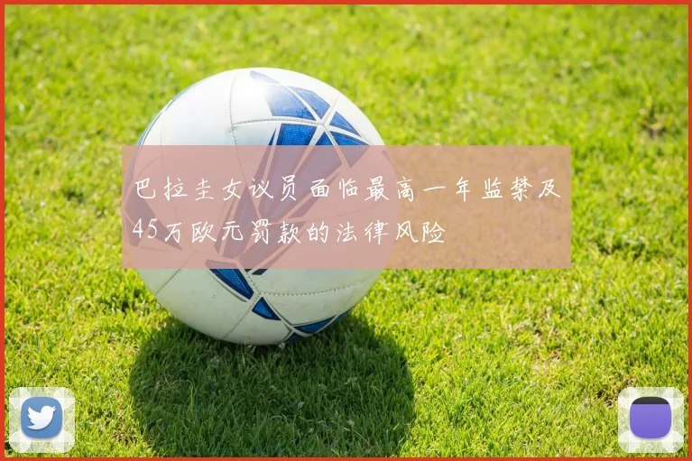 巴拉圭女议员面临最高一年监禁及45万欧元罚款的法律风险